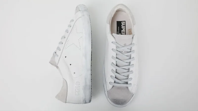 Golden Goose Golden Goose All White Cream 韩国热卖 纯手工高级定制 情侣款休闲鞋 “White Gold” — photo 8 of 16