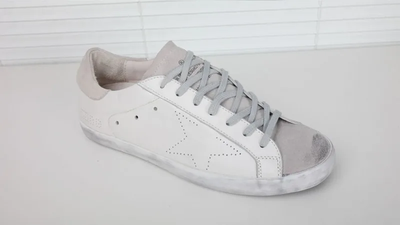 Golden Goose Golden Goose All White Cream 韩国热卖 纯手工高级定制 情侣款休闲鞋 “White Gold” — photo 12 of 16