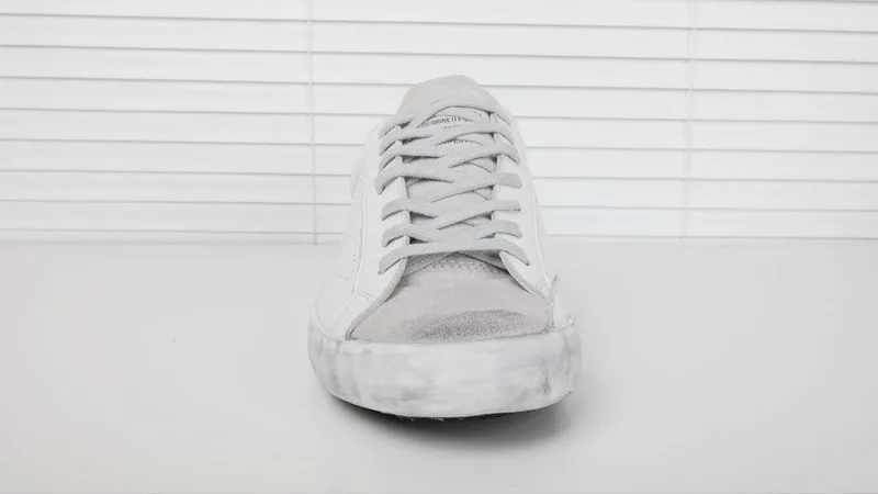 Golden Goose Golden Goose All White Cream 韩国热卖 纯手工高级定制 情侣款休闲鞋 “White Gold” — photo 14 of 16
