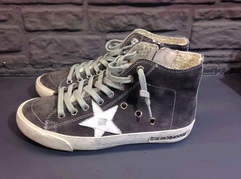 Golden Goose Golden Goose Francy-grey 韩国热卖 纯手工高级定制 情侣款休闲鞋 34- “Grey Gold” — photo 3 of 10