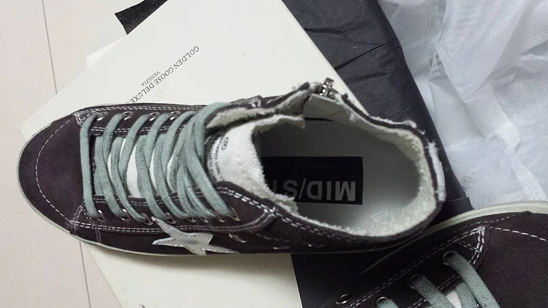Golden Goose Golden Goose Francy-grey 韩国热卖 纯手工高级定制 情侣款休闲鞋 34- “Grey Gold” — photo 7 of 10