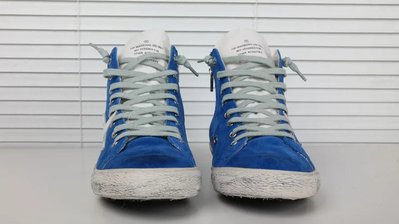 Golden Goose Golden Goose Francy Blue 韩国热卖 纯手工高级定制 情侣款休闲鞋 34- “Gold Blue” — photo 4 of 20