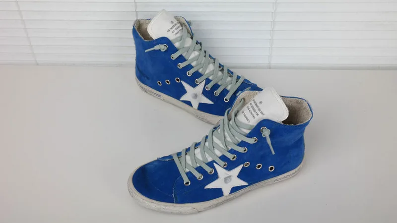 Golden Goose Golden Goose Francy Blue 韩国热卖 纯手工高级定制 情侣款休闲鞋 34- “Gold Blue” — photo 5 of 20