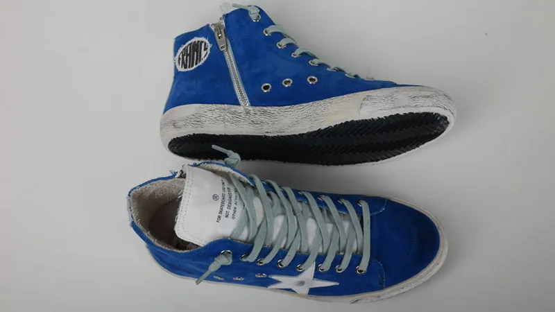 Golden Goose Golden Goose Francy Blue 韩国热卖 纯手工高级定制 情侣款休闲鞋 34- “Gold Blue” — photo 6 of 20