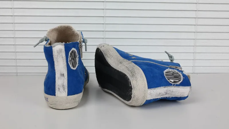 Golden Goose Golden Goose Francy Blue 韩国热卖 纯手工高级定制 情侣款休闲鞋 34- “Gold Blue” — photo 10 of 20
