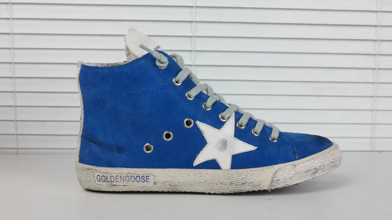Golden Goose Golden Goose Francy Blue 韩国热卖 纯手工高级定制 情侣款休闲鞋 34- “Gold Blue” — photo 11 of 20