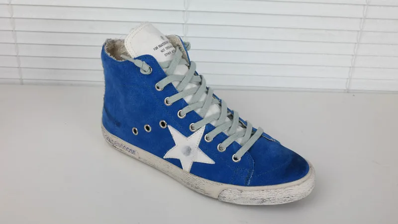Golden Goose Golden Goose Francy Blue 韩国热卖 纯手工高级定制 情侣款休闲鞋 34- “Gold Blue” — photo 12 of 20