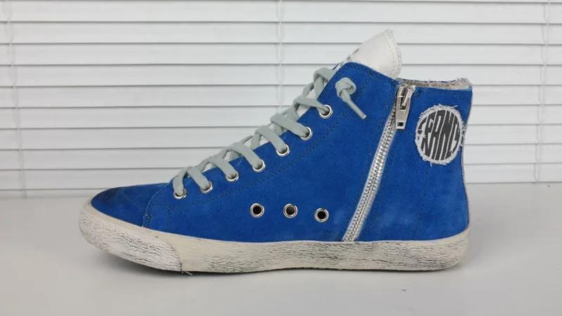 Golden Goose Golden Goose Francy Blue 韩国热卖 纯手工高级定制 情侣款休闲鞋 34- “Gold Blue” — photo 13 of 20