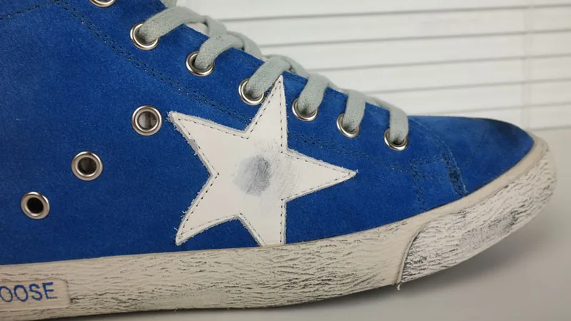 Golden Goose Golden Goose Francy Blue 韩国热卖 纯手工高级定制 情侣款休闲鞋 34- “Gold Blue” — photo 16 of 20