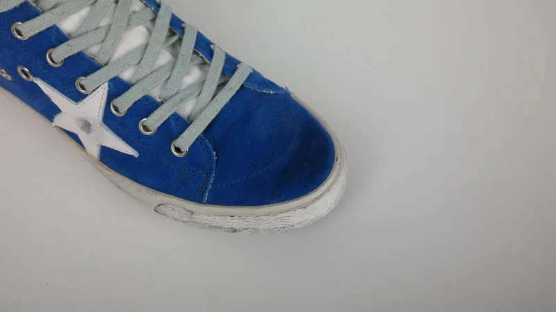 Golden Goose Golden Goose Francy Blue 韩国热卖 纯手工高级定制 情侣款休闲鞋 34- “Gold Blue” — photo 17 of 20