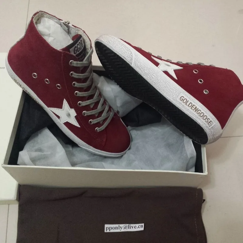 Golden Goose Golden Goose Francy -cranberry 韩国热卖 纯手工高级定制 情侣款休 “Gold” — photo 1 of 17