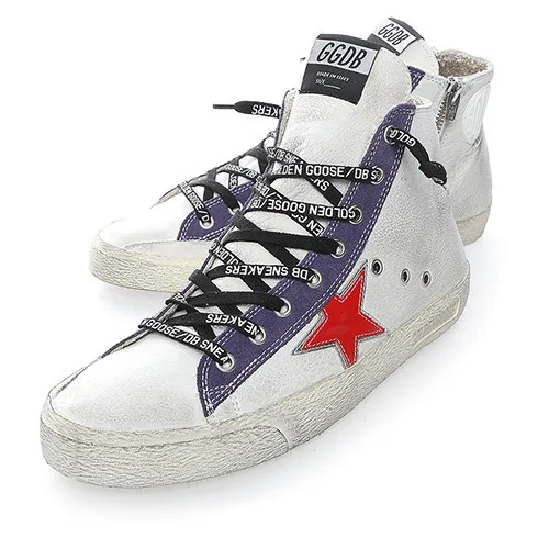 Golden Goose Golden Goose Ggdb 韩版潮流真皮舒适男女鞋做旧工艺男女款高帮鞋 “Gold” — photo 4 of 12