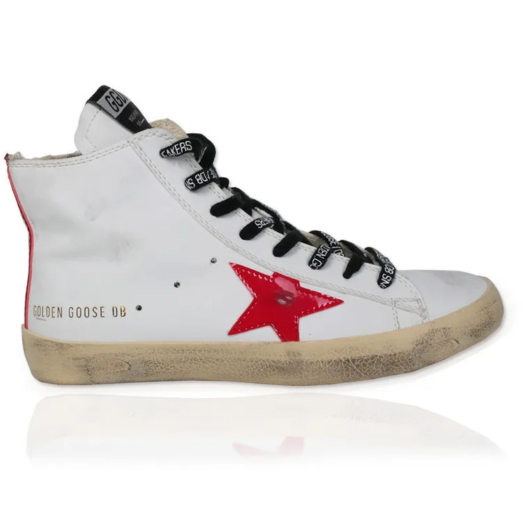 Golden Goose Golden Goose Ggdb 韩版潮流真皮舒适男女鞋做旧工艺男女款高帮鞋 “Gold” — photo 6 of 12