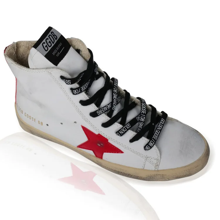Golden Goose Golden Goose Ggdb 韩版潮流真皮舒适男女鞋做旧工艺男女款高帮鞋 “Gold” — photo 12 of 12