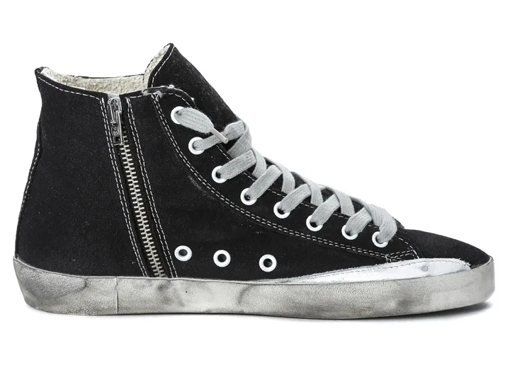 Golden Goose Sneakers Francy Cotton Canvas AND Suede Star Bla “Black” — photo 6 of 7