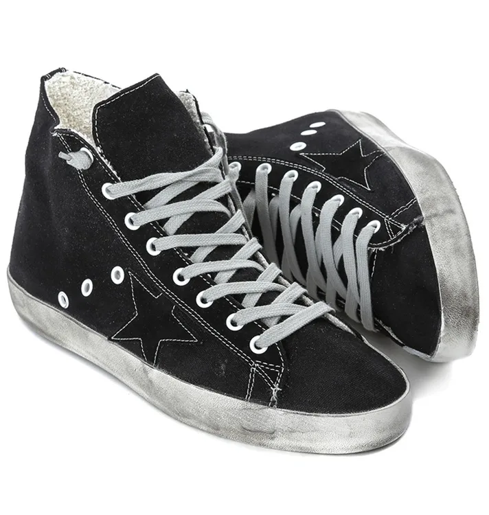 Golden Goose Sneakers Francy Cotton Canvas AND Suede Star Bla “Black” — photo 7 of 7