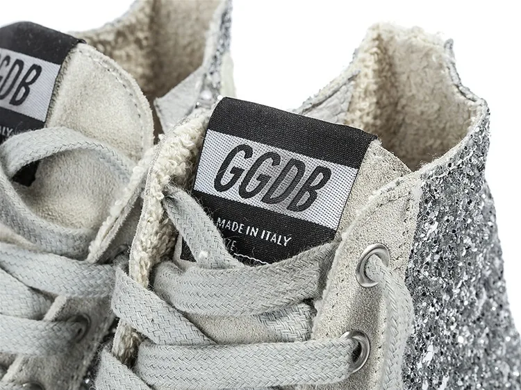 Golden Goose Sneakers Francy Fabric Embroidered “Silver Red” — photo 5 of 6