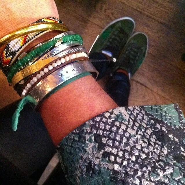 Golden Goose Golden Goose Francy Wool-green 韩国热卖 纯手工高级定制 情侣款休 “Gold Green” — photo 5 of 19