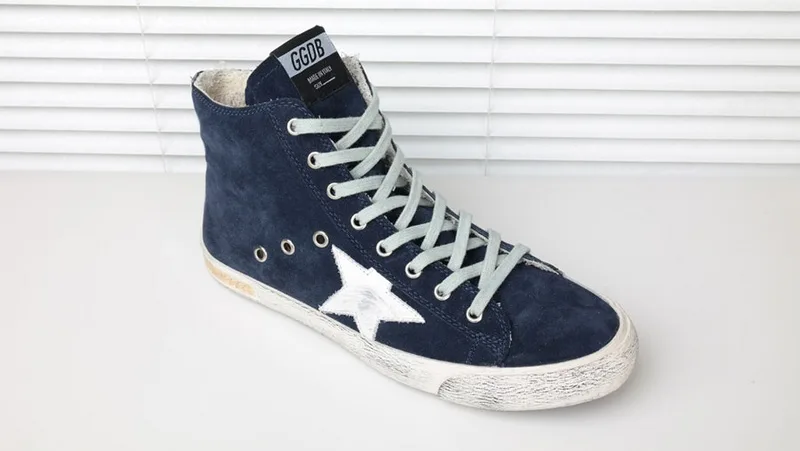 Golden Goose Golden Goose Francy - Suede Navy韩国热卖 纯手工高级定制 情侣款 “Gold Navy” — photo 11 of 13