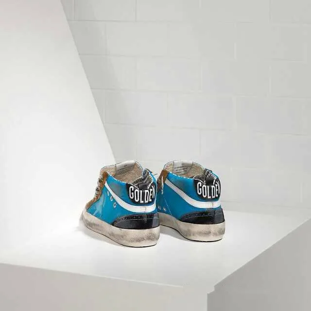 Golden Goose Golden Goose Mid Star - Blue Brown 手工鞋 高级定制 情侣款 “Gold Blue” — photo 1 of 8