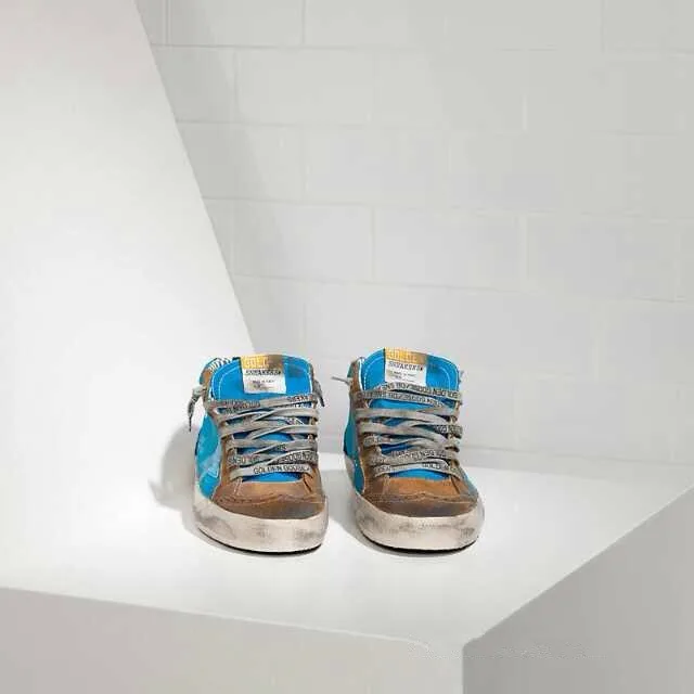 Golden Goose Golden Goose Mid Star - Blue Brown 手工鞋 高级定制 情侣款 “Gold Blue” — photo 4 of 8