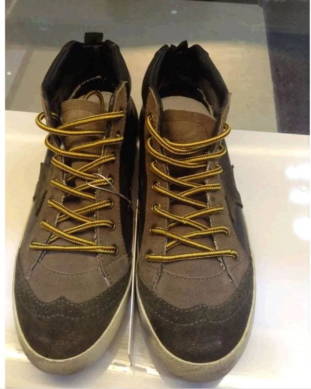 Golden Goose Golden Goose Mid Star - Green 手工鞋 高级定制 情侣款 34-46 “Gold Green” — photo 2 of 5