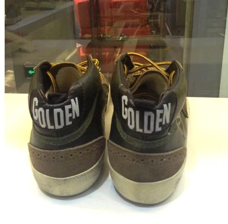 Golden Goose Golden Goose Mid Star - Green 手工鞋 高级定制 情侣款 34-46 “Gold Green” — photo 4 of 5