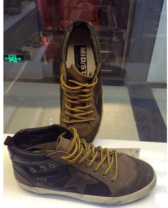 Golden Goose Golden Goose Mid Star - Green 手工鞋 高级定制 情侣款 34-46 “Gold Green” — photo 5 of 5