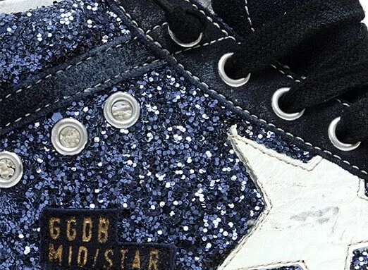Golden Goose Golden Goose Mid Star - Navy Bling Bling 手工鞋 高级定 “Gold Navy” — photo 2 of 6