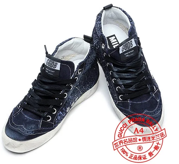 Golden Goose Golden Goose Mid Star - Navy Bling Bling 手工鞋 高级定 “Gold Navy” — photo 6 of 6