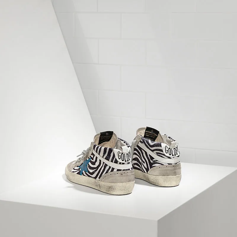 Golden Goose MID Star Sneakers Printed Fabric Pony Effect Ski — photo 5 of 7