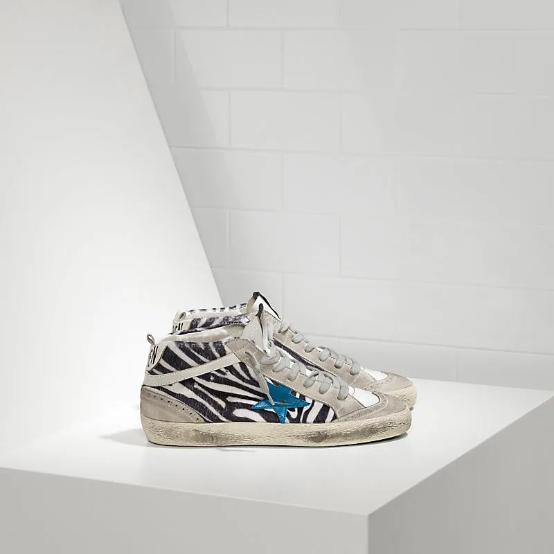 Golden Goose MID Star Sneakers Printed Fabric Pony Effect Ski — photo 7 of 7