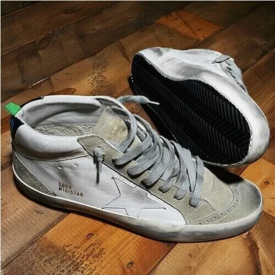 Golden Goose Golden Goose Mid Star - White 手工鞋 高级定制 情侣款 34-46 “White Gold” — photo 2 of 12