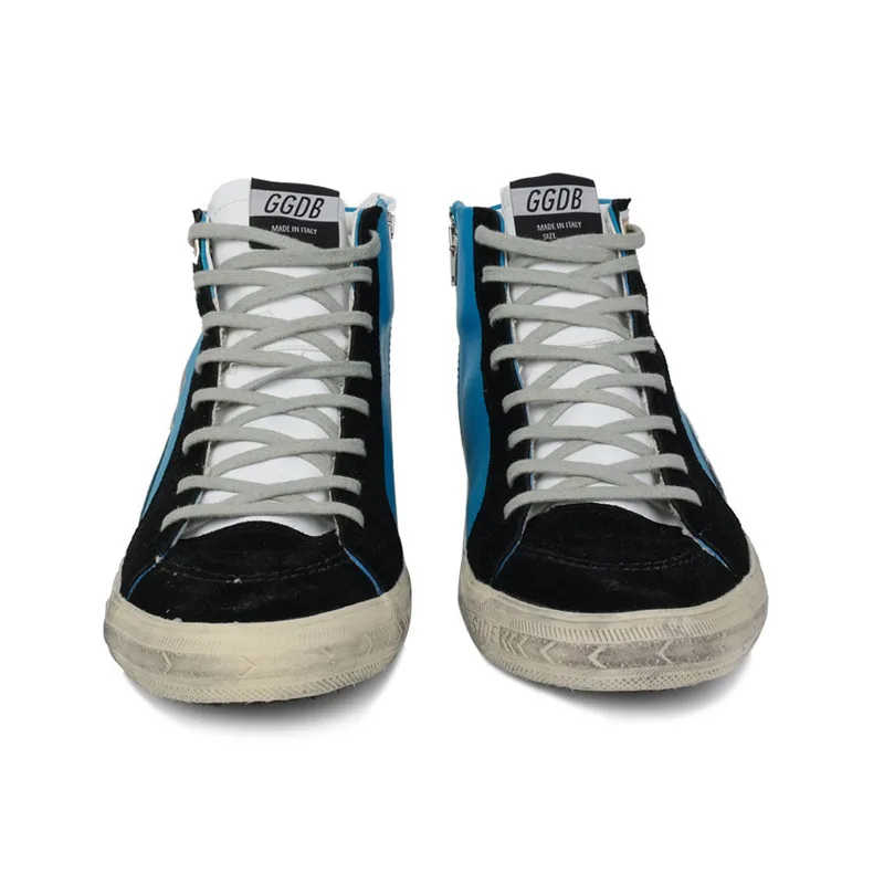 Golden Goose Golden Goose Slide -blue 手工鞋 高级定制 情侣款 34-46 “Gold Blue” — photo 5 of 8