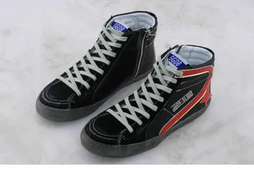 Golden Goose Golden Goose Slide -black Red 手工鞋 高级定制 情侣款 34-46 “Black Gold” — photo 2 of 7
