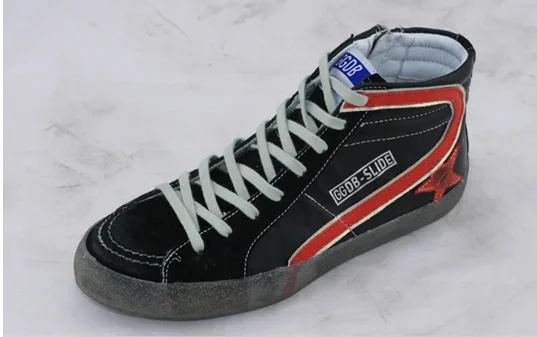 Golden Goose Golden Goose Slide -black Red 手工鞋 高级定制 情侣款 34-46 “Black Gold” — photo 6 of 7