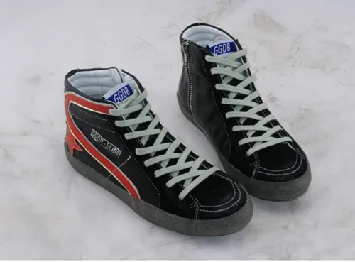 Golden Goose Golden Goose Slide -black Red 手工鞋 高级定制 情侣款 34-46 “Black Gold” — photo 7 of 7