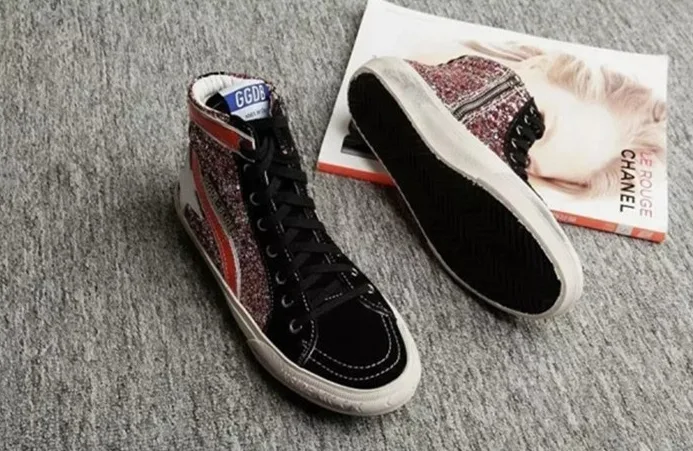 Golden Goose Golden Goose Slide -bling Red 手工鞋 高级定制 情侣款 34-46 “Gold Red” — photo 5 of 8