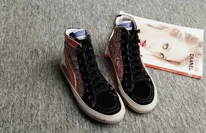 Golden Goose Golden Goose Slide -bling Red 手工鞋 高级定制 情侣款 34-46 “Gold Red” — photo 6 of 8