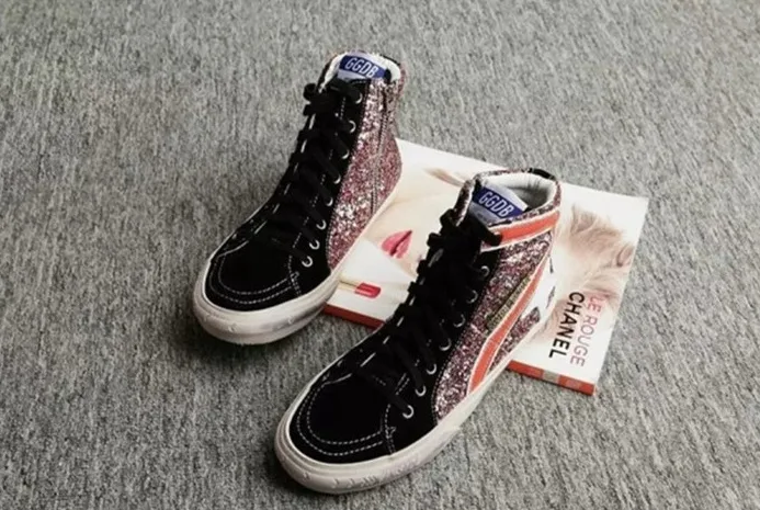 Golden Goose Golden Goose Slide -bling Red 手工鞋 高级定制 情侣款 34-46 “Gold Red” — photo 7 of 8