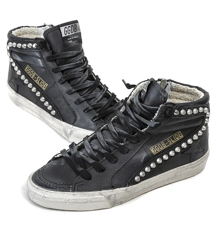 Golden Goose Golden Goose Slide -black 手工鞋 高级定制 情侣款 34-46 “Black Gold” — photo 7 of 10