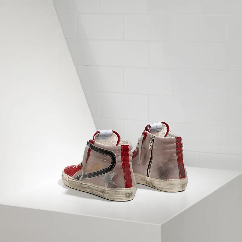 Golden Goose Sneakers Slide “Silver Red” — photo 2 of 4