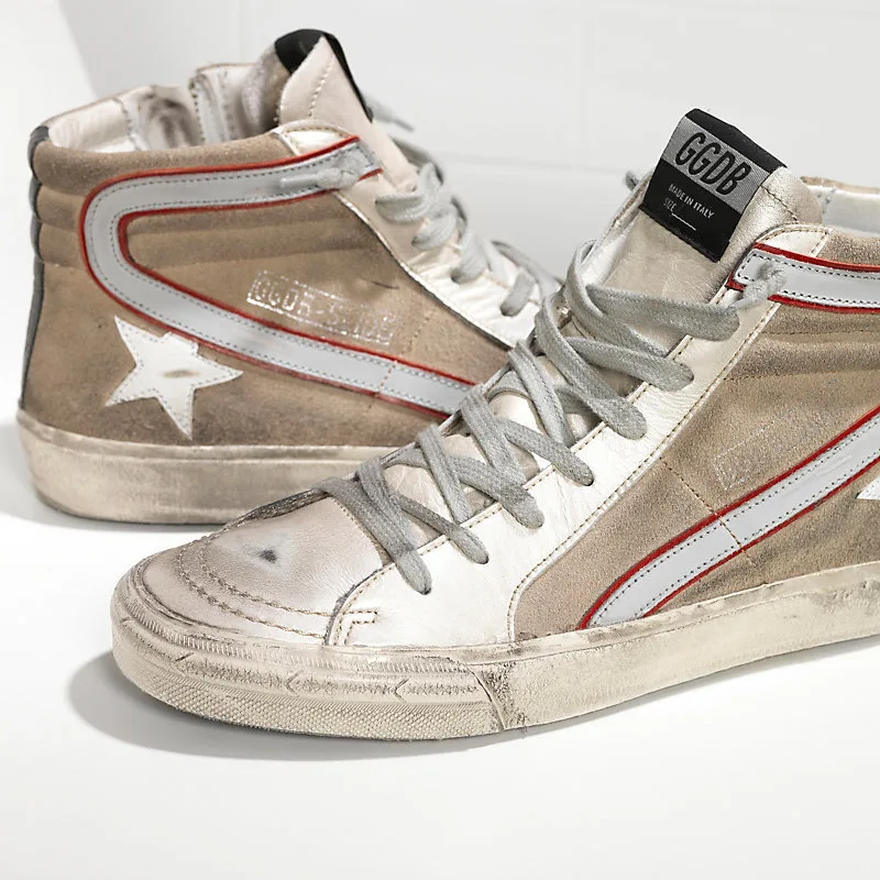 Golden Goose Sneakers Slide “Silver Beige” — photo 1 of 4