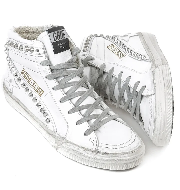 Golden Goose Golden Goose Slide -white 手工鞋 高级定制 情侣款 34-46 “White Gold” — photo 1 of 10