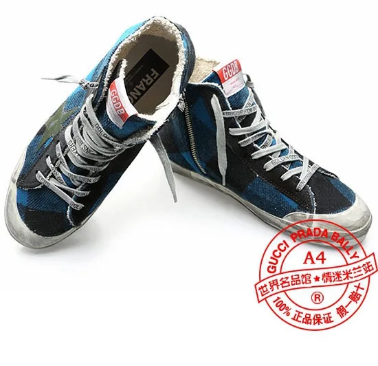 Golden Goose Golden Goose Slide -blue Green 手工鞋 高级定制 情侣款 34-4 “Gold Blue” — photo 1 of 6