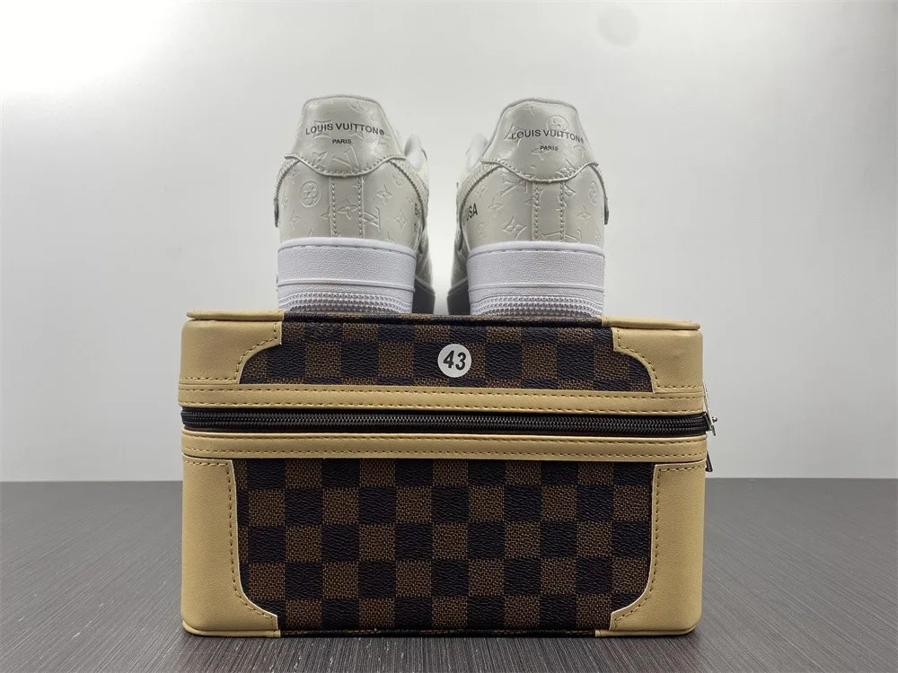Louis Vuitton x Nike Air Force 1 Low “Cream White Black” — photo 1 of 18