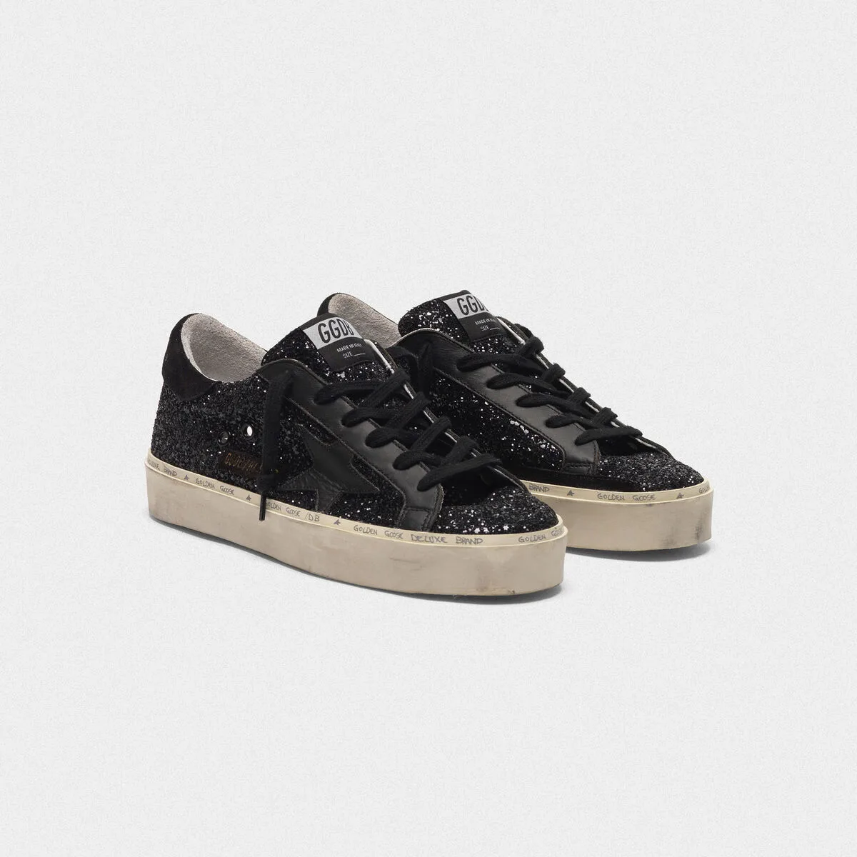 Golden Goose Hi Star Sneakers Black Glitter Upper “Black” — photo 2 of 4