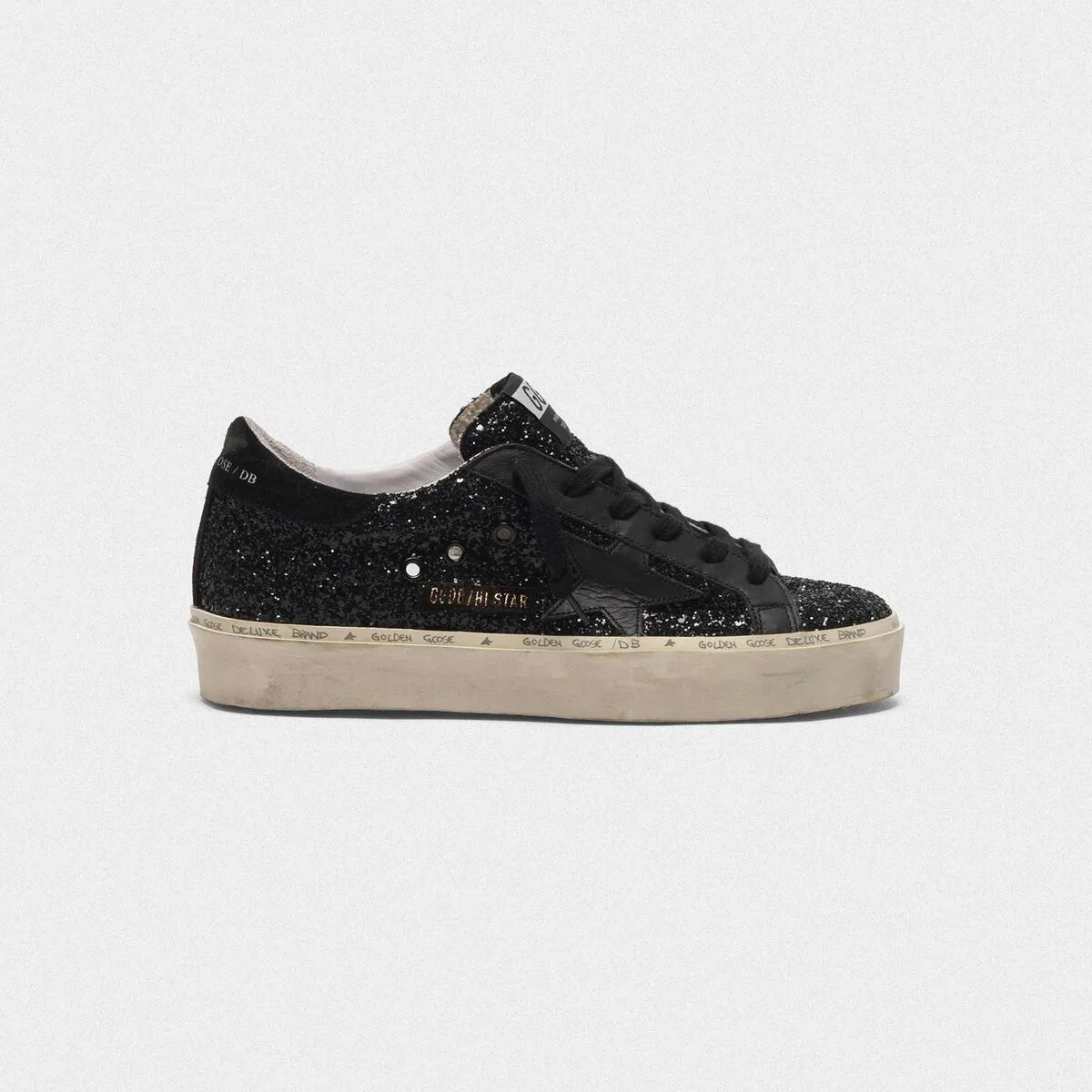 Golden Goose Hi Star Sneakers Black Glitter Upper “Black” — photo 4 of 4