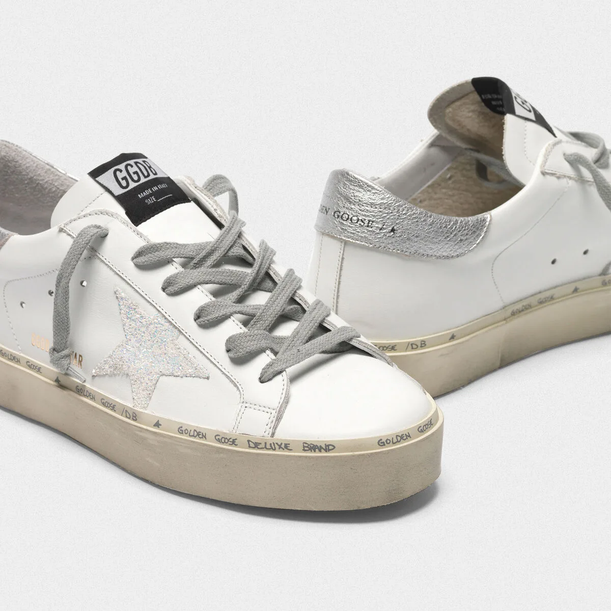 Golden Goose Hi Star Sneakers “Silver” — photo 1 of 3