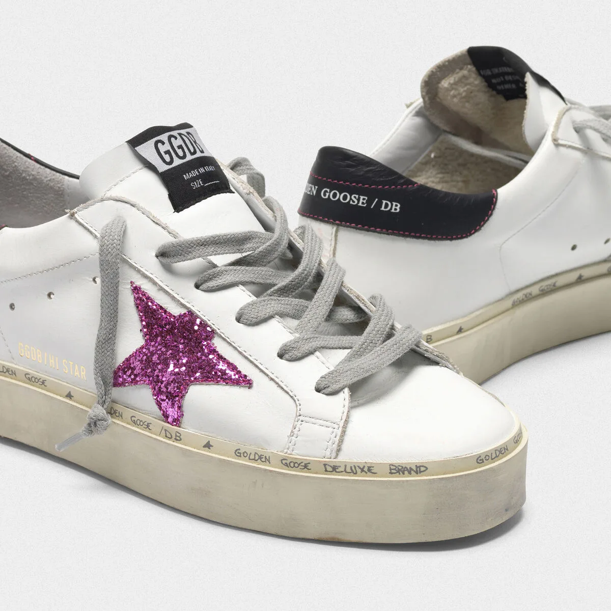 Golden Goose Hi Star Sneakers “Black Pink” — photo 1 of 4